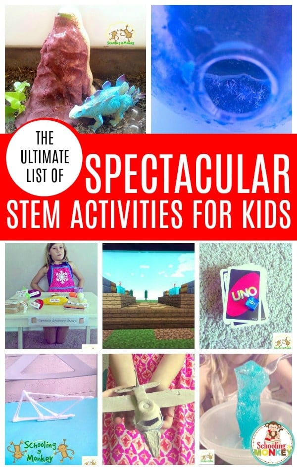 Need more science, technology, engineering, or math in your classroom? These STEM activities are the perfect STEM enrichment activities for kids and include hundreds of STEM ideas as a list of STEM activities. It's the ultimate STEM challenge list of STEM activities! #stem #stemed #stemactivities #science #scienceclass #scienceexperiments #handsonlearning #kidsactivitiers