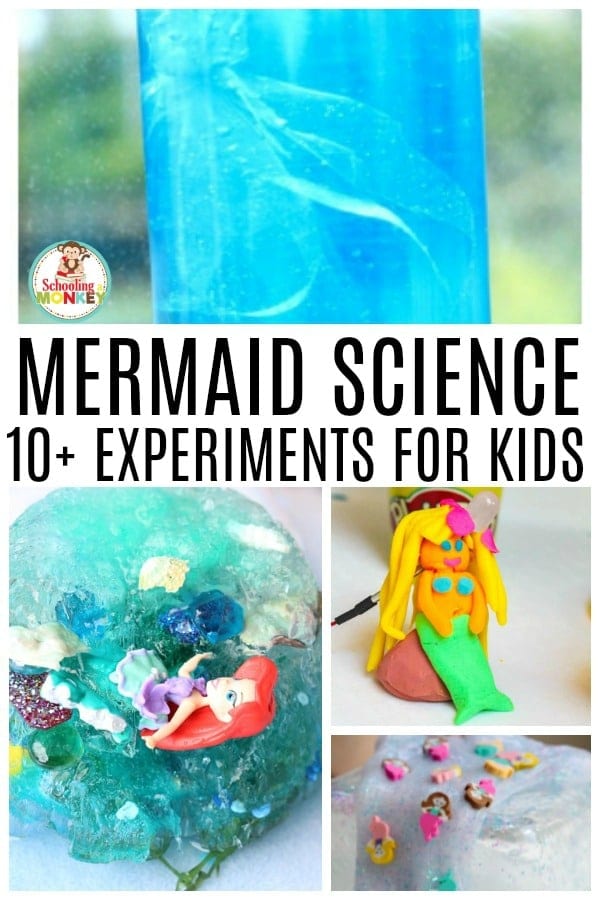 Mermaid science experiments make science fun for kids. These cool science experiments (sometimes literally!) feature mermaids and are the perfect science experiments for girls and boys who love mermaids and learning ocean science. #scienceexperiments #scienceforkids #science #summeractivities #summerlearning
