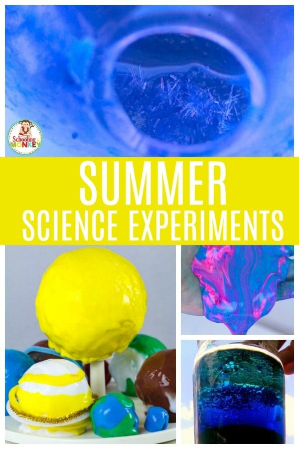 Keep kids learning this summer with these summer science experiments. Learning doesn’t have to be a chore, and if you have active kids, these hands-on learning ideas are perfect for preventing summer slime. Make science fun with these hands-on science lessons and bring science to life! #summerlearning #science #scienceexperiments #scienceclass #learnathome #summerfun #summer