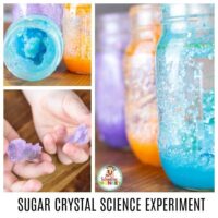 Edible science experiments are the best way to teach kids about basic scientific concepts. The galaxy sugar crystal science experiment teaches kids about crystal science and sugar crystal science at the same time. When you try this summer science experiment, kids will have a screen-free summer they will remember forever. #scienceexperiment #science #stem #stemed #galaxy #space #kidsactivities