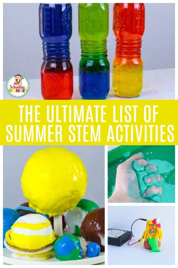 If you can’t get enough of STEM activities for kids, don’t miss the ultimate list of summer STEM activities. These STEM challenges are all about teaching science, technology, engineering, and math in a fun and hands-on way. Hands-on learning has never been this fun before! #sumemrlearning #summerfun #summer #stem #stemed