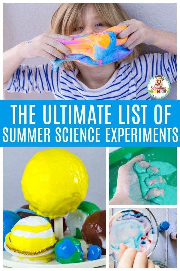 Don’t waste time doing pointless summer activities. Try these educational summer activities in the form of summer science experiments! Summer science is tons of fun and can teach kids a lot with hands on activity ideas. Find science experiments for kindergarten, science experiments for preschool, and science experiments for elementary in this list! #summerlearning #science #scienceexperiments #scienceclass #learnathome #summerfun #summer