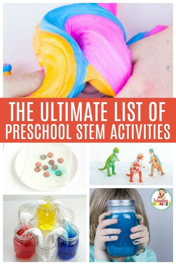 Looking for easy STEM activities for preschooler? These STEM activity ideas are perfect for the preschool classroom or are fun preschool activities for your home! #stemed #preschoolactivities #stemactivities #handsonlearning