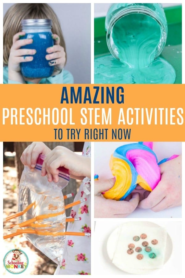 Teaching STEM to preschoolers doesn't have to be hard. Use this list of amazing STEM activities for preschool to teach STEM concepts to preschoolers! #stemed #preschoolactivities #stemactivities #handsonlearning