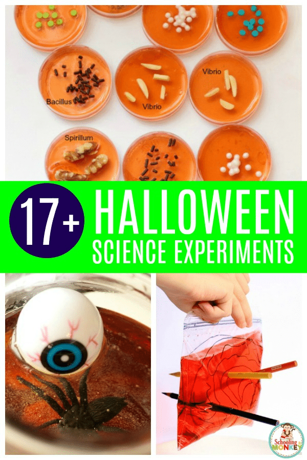 Get spooky this Halloween with these spooky science experiments! These gross science experiments and creepy science experiments are the perfect way to celebrate the strangest holiday of the year. #scienceexperiments #science #halloween #halloweenactivities #stemactivities
