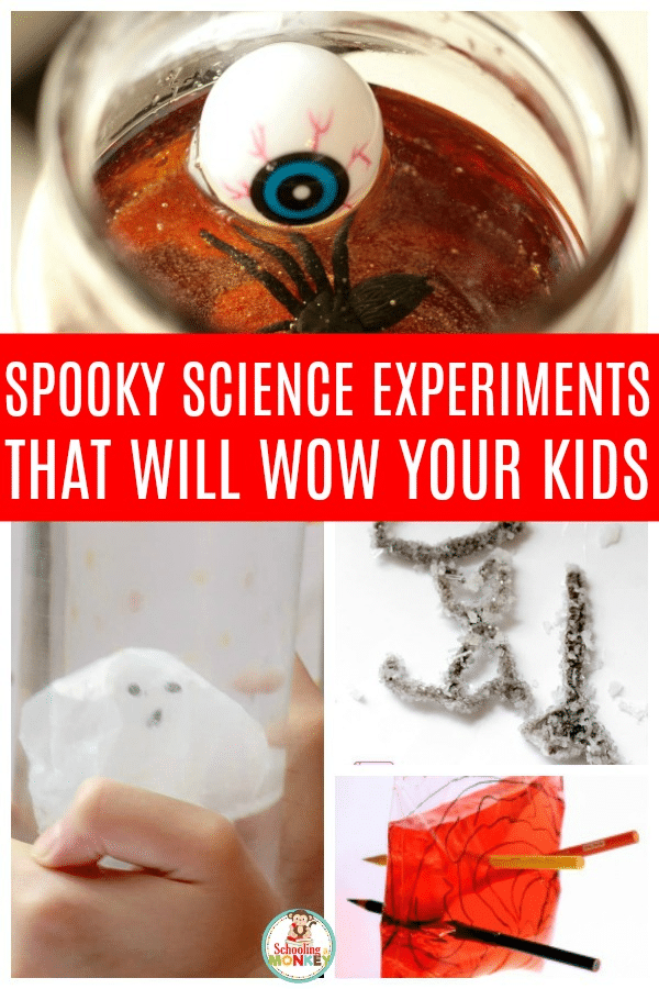 Halloween science is the perfect way to bring science and scary together! Kids will love these creepy science experiments. #scienceexperiments #science #halloween #halloweenactivities #stemactivities