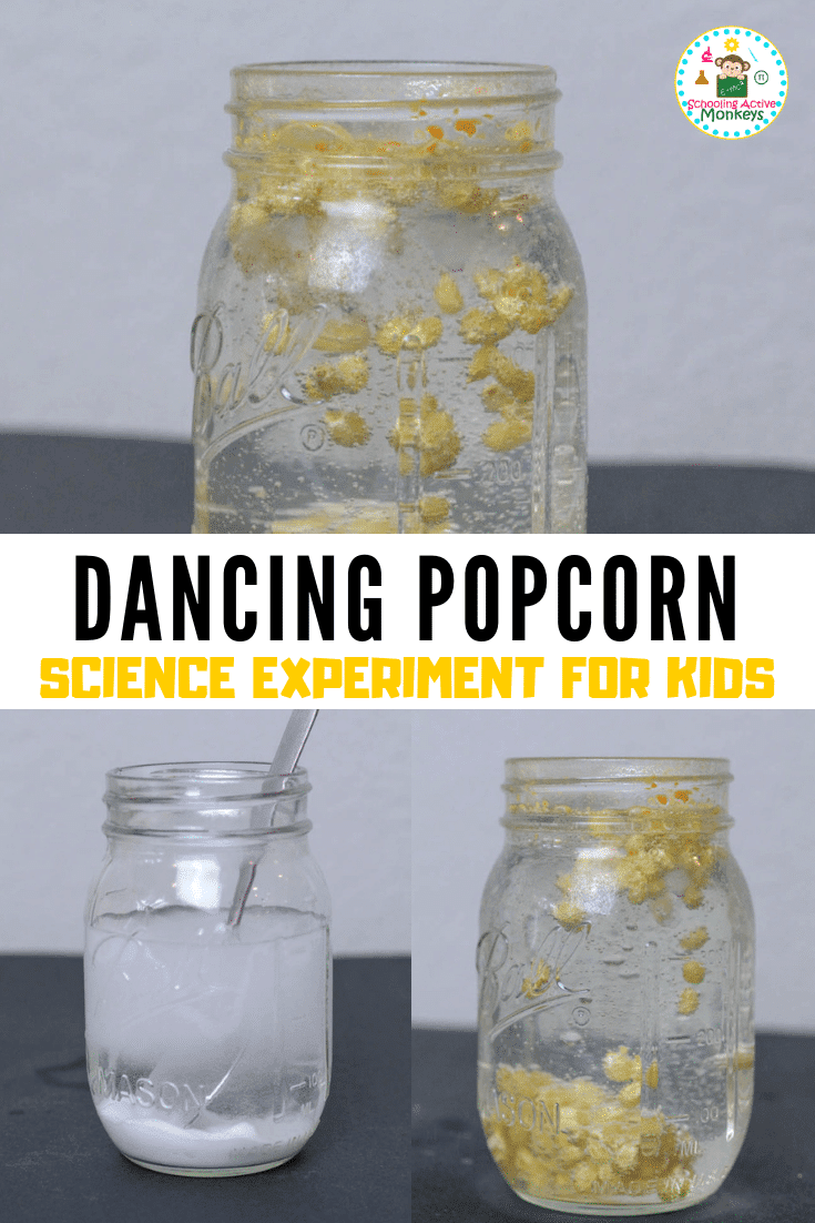 The perfect "wow" science experiment for kids! Learn about chemistry and chemical reactions in seconds with the dancing popcorn experiment!