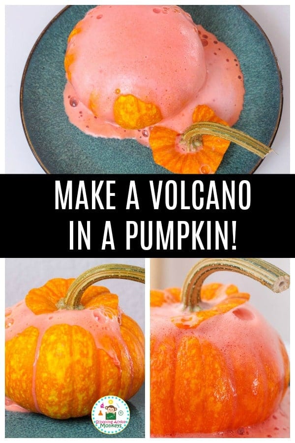 If you can’t get enough of pumpkins this fall, try a volcano science experiment in a pumpkin! It’s so much fun and there is a lot for kids to learn, too! #stemed #stemactivities #scienceexperiments #scienceforkids #fallactivities
