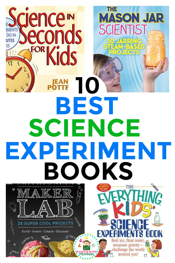 The very best science books for kids! 10 kids science books filled with exciting experiments and easy to follow instructions for young scientists. 
