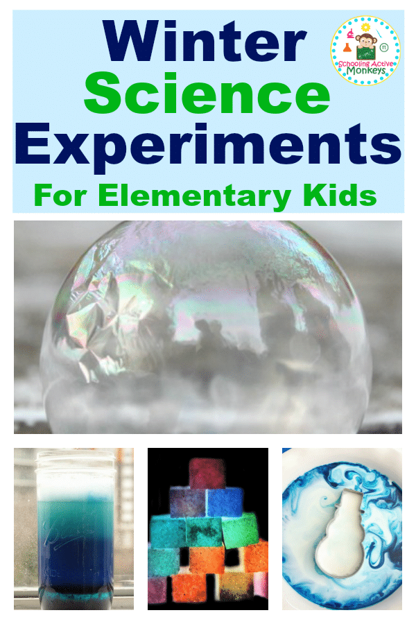 Winter science experiments for elementary kids are the perfect science experiments for kids to try during the winter months! Whether doing classroom science experiments or home science experiments, these ice experiments for elementary school will make learning science fun! #scienceexperiments #stemactivities #stemed #winteractivities #scienceclass