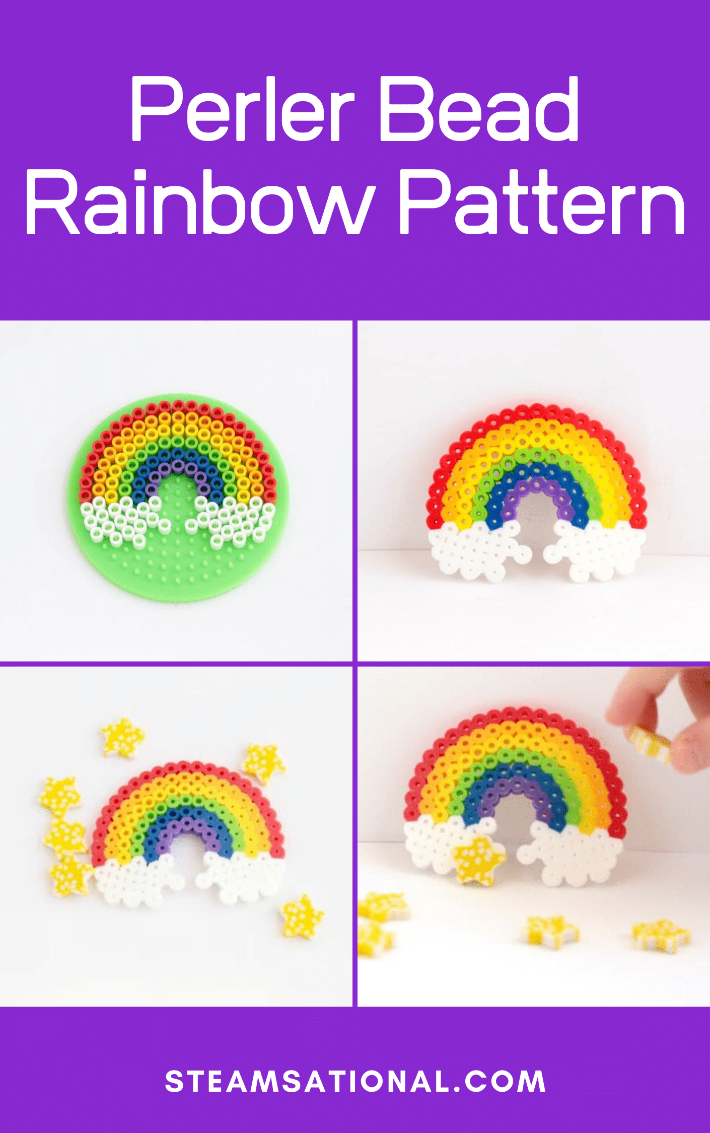 perler bead rainbow pattern
