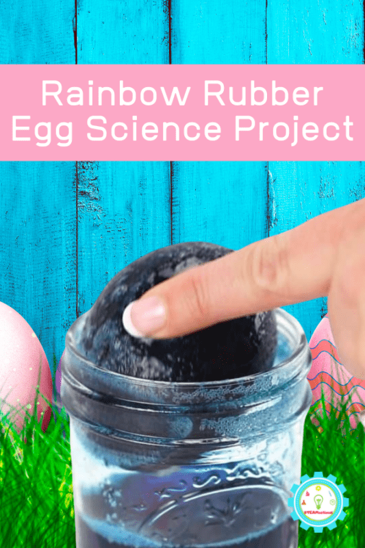 Kids will love this rainbow variation on the classic naked eggs experiment. Don't just try the rubber egg experiment without color, make rainbow rubber eggs instead!