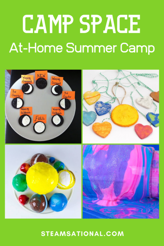 Summer fun needs space camp! This at home space summer camp has a fun space camp theme that kids will love! These summer memories with your kids will last!
