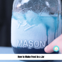 Winter science experiments are tons of fun! This science experiment is all about making frost in a jar. #stemed #steamsational #stemactivities #scienceexperiments #winteractivities