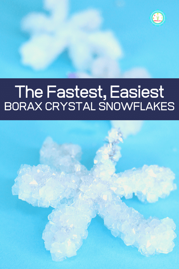 How to Make Borax Crystal Snowflakes in Minutes!