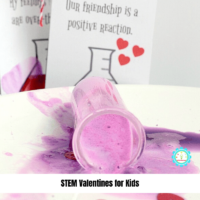 STEM valentines celebrate the science side of Valentine's Day! These printable STEM valentines are the perfect class valentine for scence-loving kiddos.