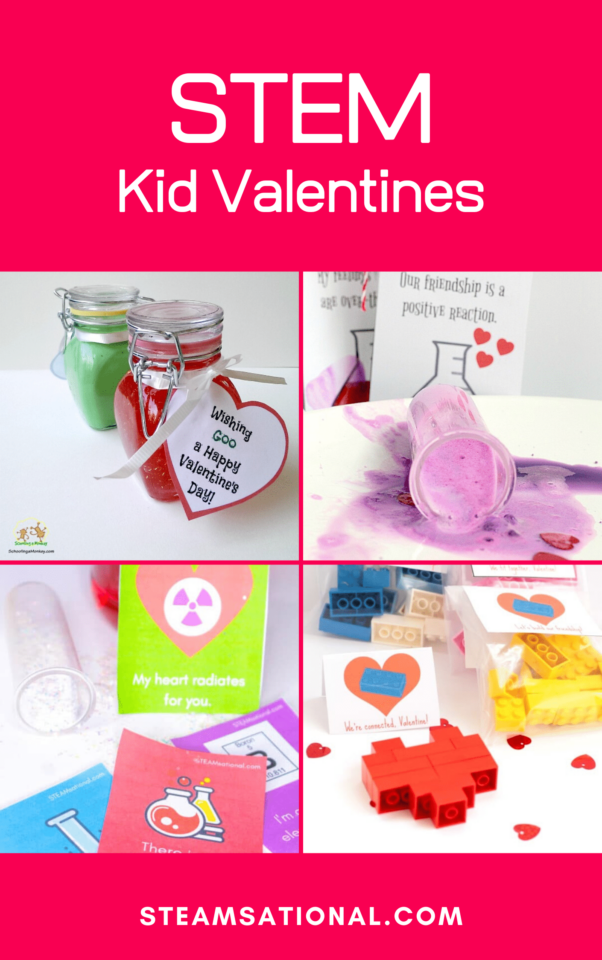 Printable STEM Valentines for Kids