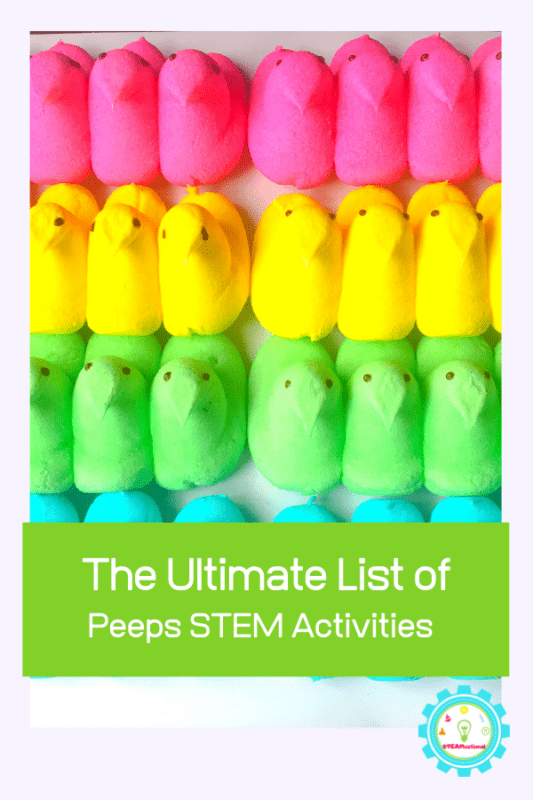 You may not love eating Peeps, but they are soon to become one of your most favorite science tools! Peeps STEM activities will delight all kids!