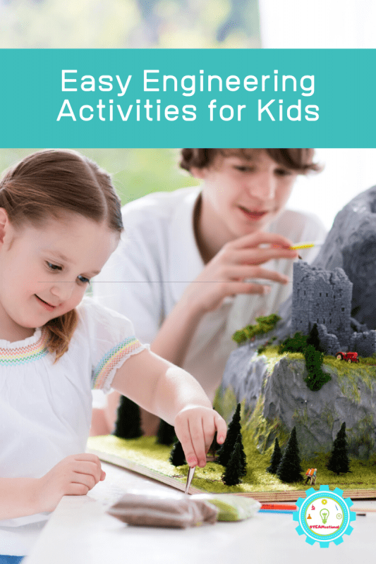 Engineering activities for kids teach a lot of useful skills, like circuits, properties of matter, physics, design, spatial awareness, and more! Kids will have a blast with these engineering activity ideas and engineering for kids has never been so fun!