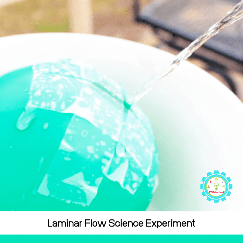 In the laminar flow experiment, water appears to freeze when it's coming out of a balloon. Read on to learn how to do your own experiment with a balloon.