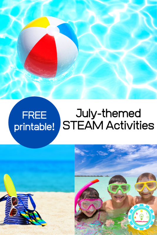 Kids been hitting the screens too hard? Try these July STEM activities and keep kids learning this summer! Summer STEM activities keep kids learning!