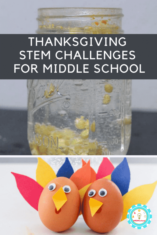 Thanksgiving STEM challenges for middle school
