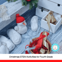 These Christmas STEM activities are perfect for 4th graders! Science, technology, engineering, and math with a holiday twist!