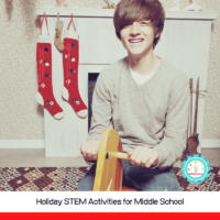 While trying out middle school STEM activities, don't forget to make it fun during December with Christmas STEM activities for middle school!