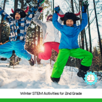 Try these winter stem activities for 2nd grade with your second grade classroom, after-school STEM class, homeschool group, or just for fun at home with your 7-9 year olds! It gives a fun wintery twist to basic STEM activities for kids.