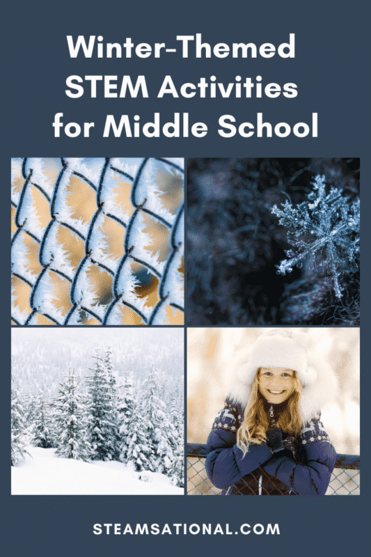 20+ hands-on winter STEM activities for middle school! Middle schoolers can do fun seasonal STEM activities, too! Hands-on STEM is fun!