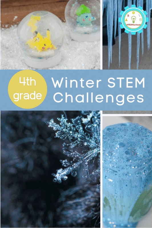 These winter STEM activities for 4th grade provide detailed STEM lesson plans for 4th grade and can help you provide relevant NGSS-aligned STEM activities with a fun winter twist!
