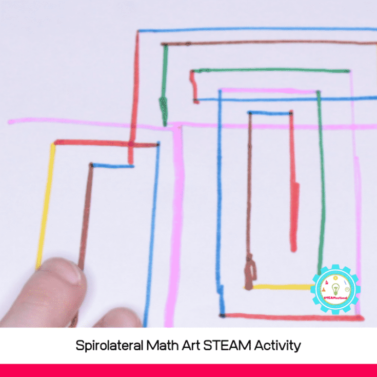 Spirolateral Math Art STEAM Activity