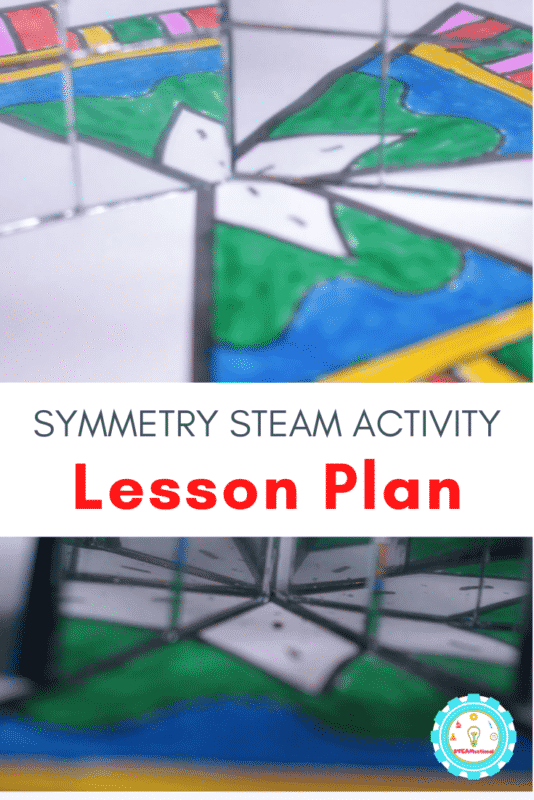 If you're looking for a fun way to help kids learn symmetry in a fun way and learn a bit about math at the same time, then this mirror reflection symmetry math project is for you!