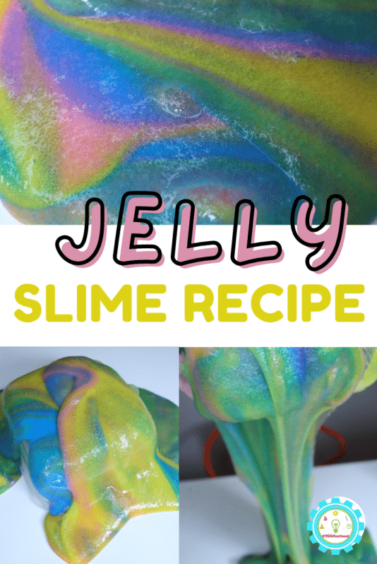The best jelly slime recipe for making textured slime that feels and looks like jelly! One secret ingredient makes this slime turn to jelly!