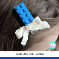 Learn how to make a LEGO hair accessory with this simple LEGO hair clip tutorial!