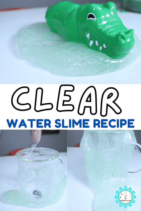 Making clear water slime is so, so easy. It's one of the easiest slime recipes you can make! 