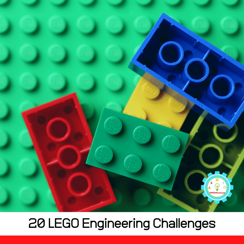 20+ fun LEGO engineering challenges that will let kids explore STEM (technology, engineering, and math) in a fun, hands-on way!