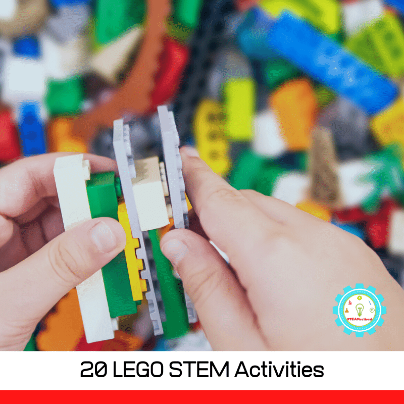 Kids will love these LEGO STEM activities! Explore science, technology, engineering, and math s using classic LEGO bricks!