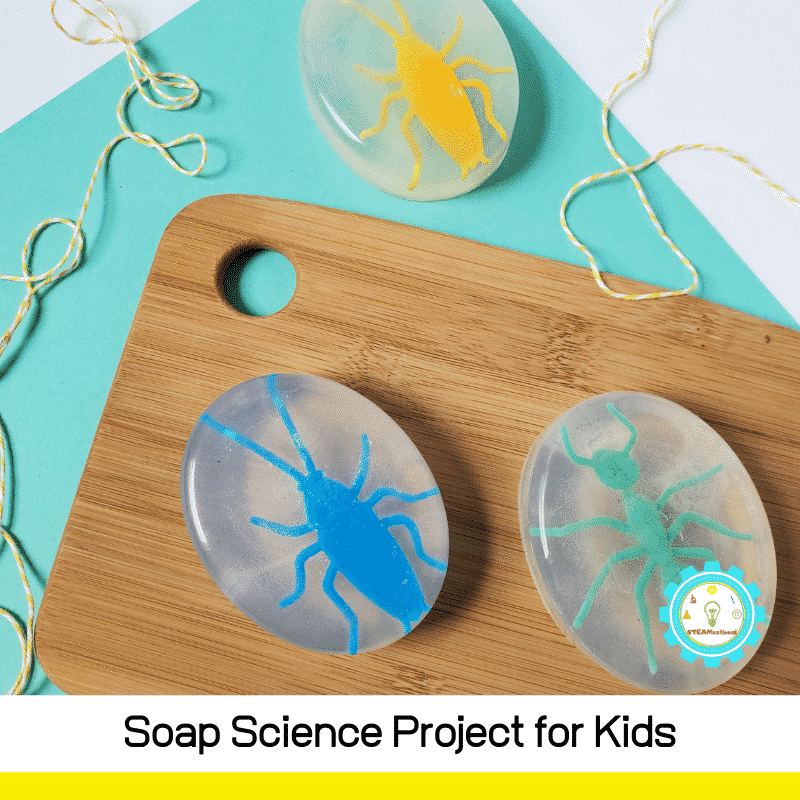 This saponification science project is a fun way to learn about soap making and is a quick science project perfect for elementary!