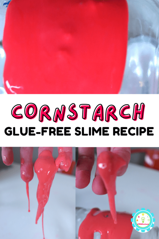 Here's how to make cornstarch slime if you don't have glue or a slime activator. 