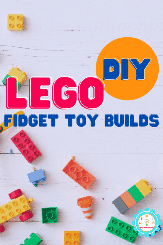 Get the directions on how to make 20 differnet types of LEGO fidget toys! There are so many options that are tons of fun for kids!