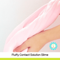 Making fluffy slime is easy, and when you use contact solution, it's even easier! This contact solution slime recipe is easy and low-mess!