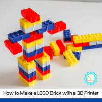 Learn how to make a LEGO brick with a 3D printer! It's easier than you think and a favorite technology activities for kids.