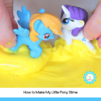 Calling all My Little Pony lovers! This slime my little pony recipe is so easy to make and tons of fun!