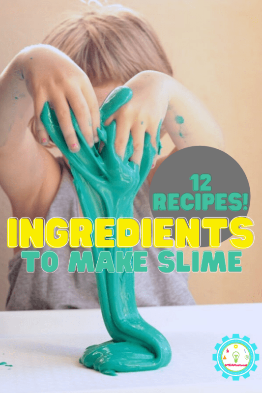 What do you need to make slime? Here's a list of things you need to make slime and a list of slime ingredients for 12 unique slime recipes!