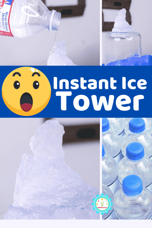 Find everything you need to make an instant ice tower here! It's a super easy science experiment that just takes one thing-water!
