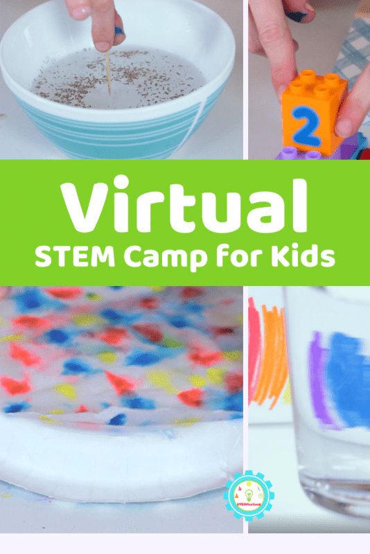 Join the virtual STEM camp and get 10 weeks of low-prep STEM activities for kids that they will love!