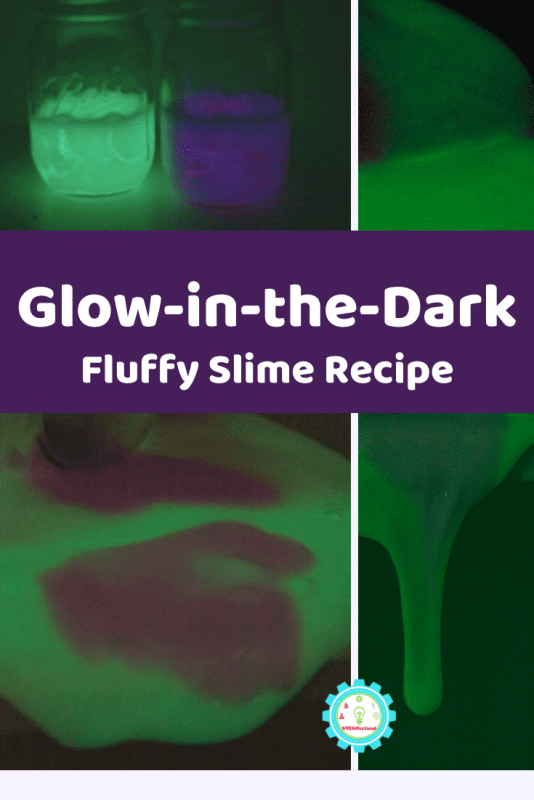 Here are easy step-by-step directions to learn how to make glow in the dark slime. It's easier than you think, and making it fluffy prevents slime disaster in the dark!