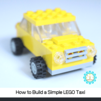 Build a simple LEGO car with these step-by-step directions! In 5 minutes you'll have an adorable LEGO taxi.