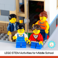 20 LEGO STEM activities for middle school! From building a working zip line to creating a model of the Eiffel Tower, LEGO STEM is tons of fun!
